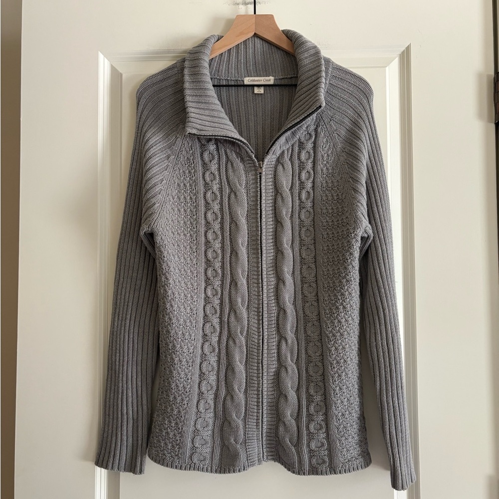 Coldwater Creek Zip Front Women’s Sweater